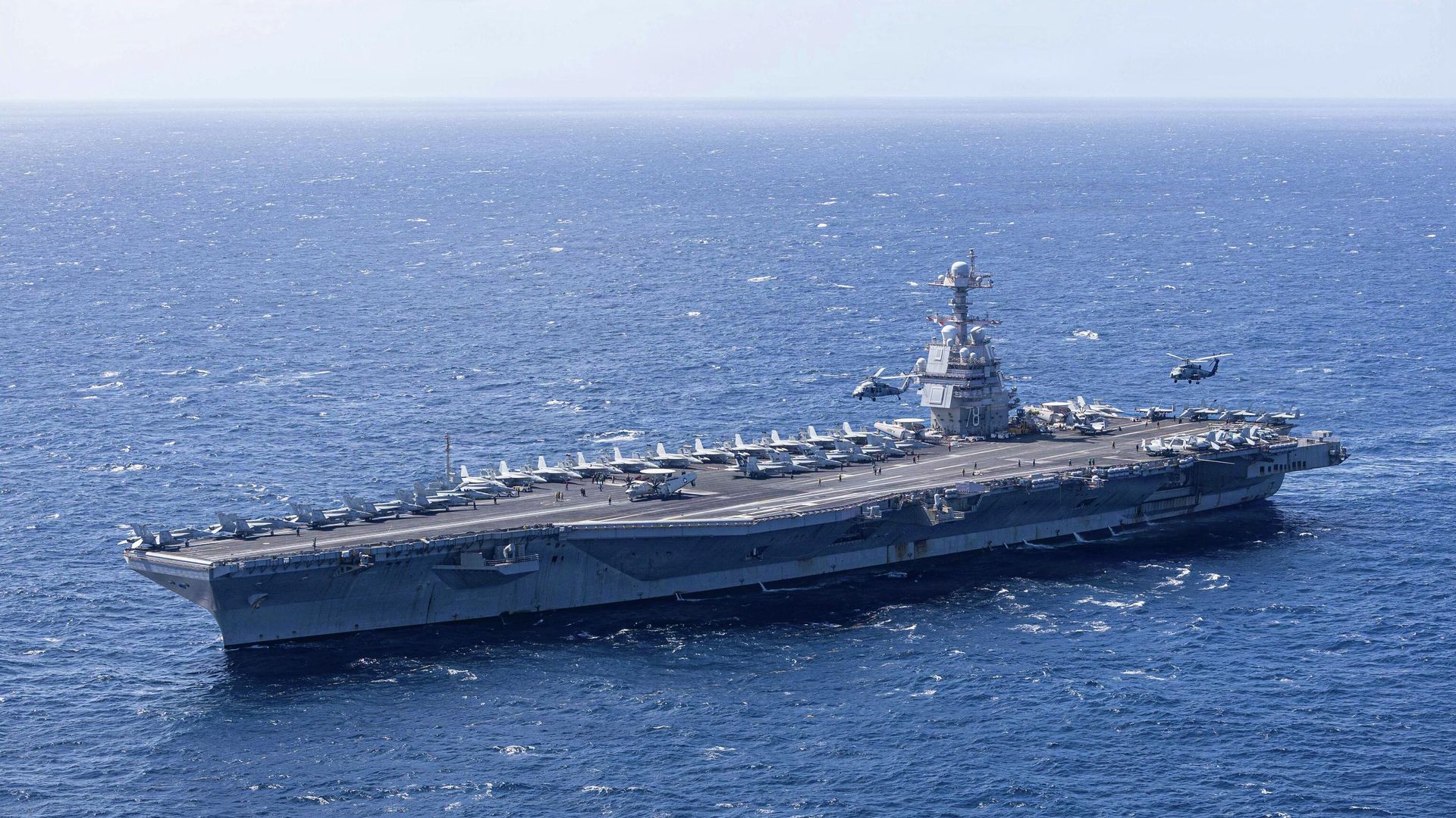 Авианосец USS Gerald R. Ford ВМС США Авианосец USS Gerald R. Ford ВМС США - РИА Новости, 1920, 19.02.2026