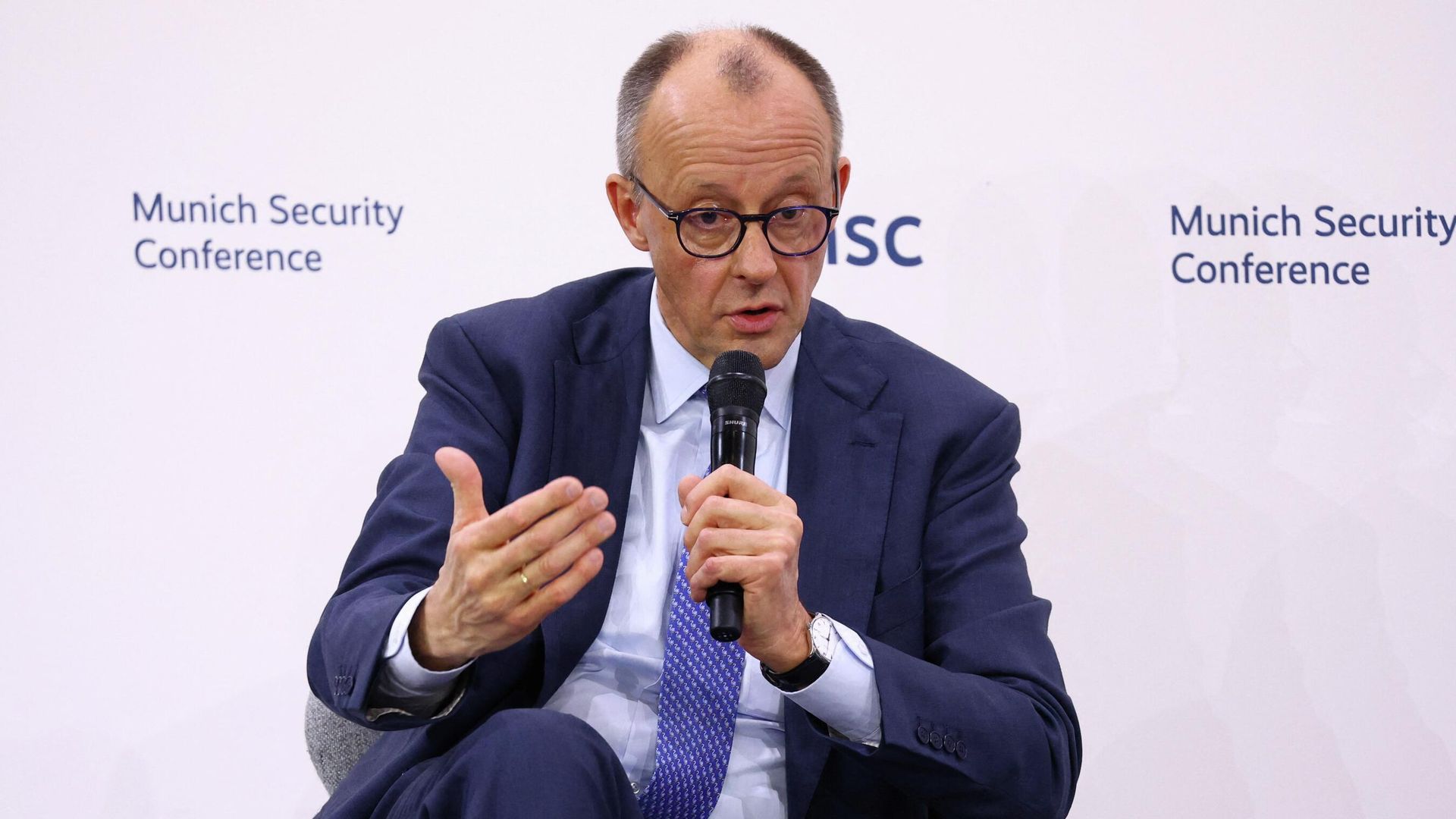 Канцлер Германии Фридрих Мерц выступает на Мюнхенской конференции по безопасности Канцлер Германии Фридрих Мерц выступает на Мюнхенской конференции по безопасности - РИА Новости, 1920, 13.02.2026