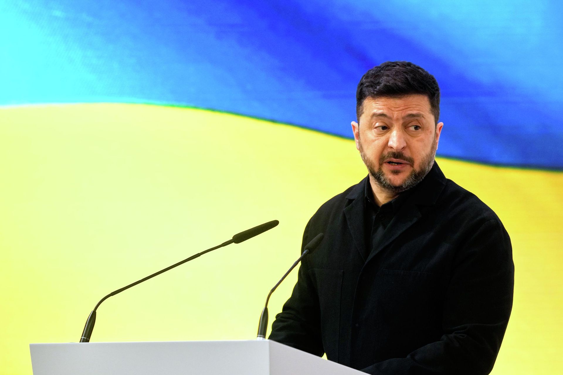Владимир Зеленский выступает на Мюнхенской конференции по безопасности Владимир Зеленский выступает на Мюнхенской конференции по безопасности - РИА Новости, 1920, 02.03.2026
