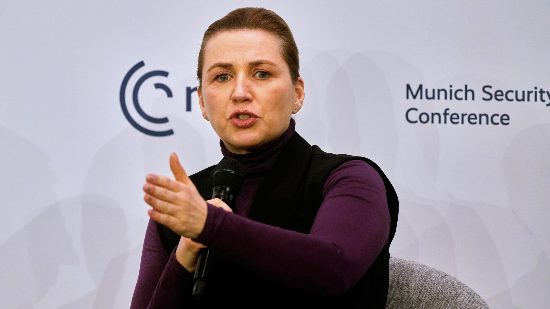 Премьер-министр Дании Метте Фредериксен во время выступления на Мюнхенской конференции по безопасности. 14 февраля 2026 Премьер-министр Дании Метте Фредериксен во время выступления на Мюнхенской конференции по безопасности. 14 февраля 2026 - РИА Новости, 1920, 16.02.2026