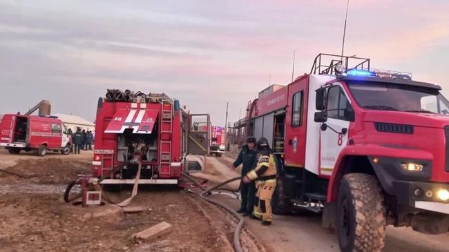 Ликвидация возгорания цистерны со сжиженным газом в Махачкале