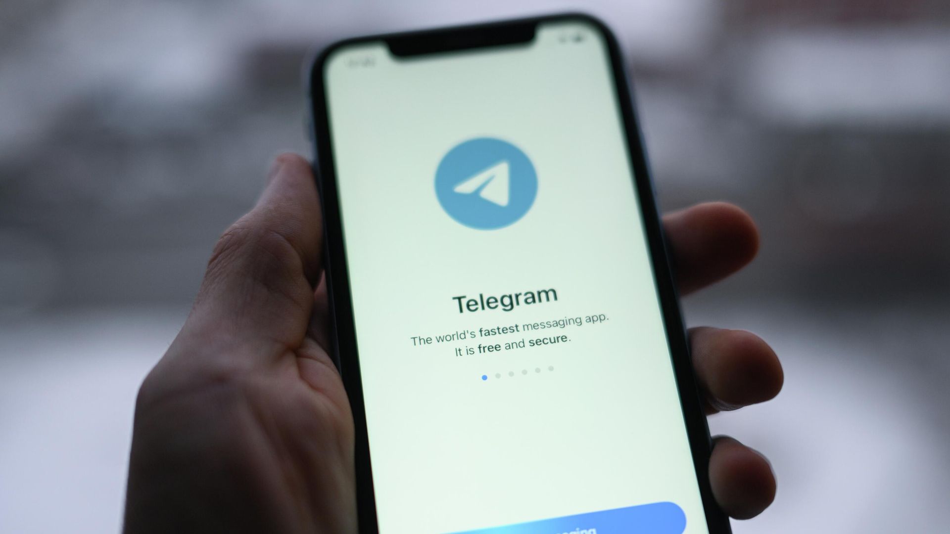 Логотип мессенджера Telegram на экране смартфона Логотип мессенджера Telegram на экране смартфона - РИА Новости, 1920, 21.02.2026