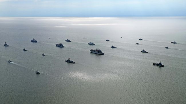 Корабли НАТО в Балтийском море во время учений BALTOPS