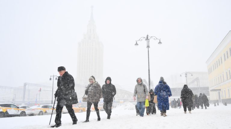 Снегопад в Москве Снегопад в Москве