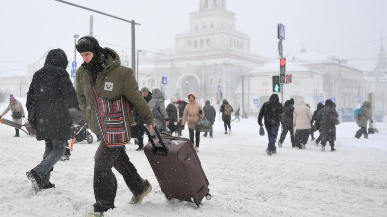 Снегопад в Москве Снегопад в Москве