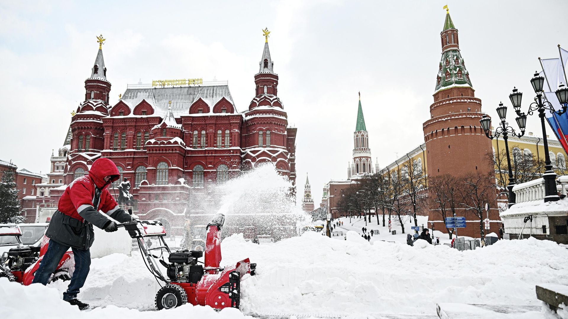 Снег в Москве Снег в Москве - РИА Новости, 1920, 01.03.2026