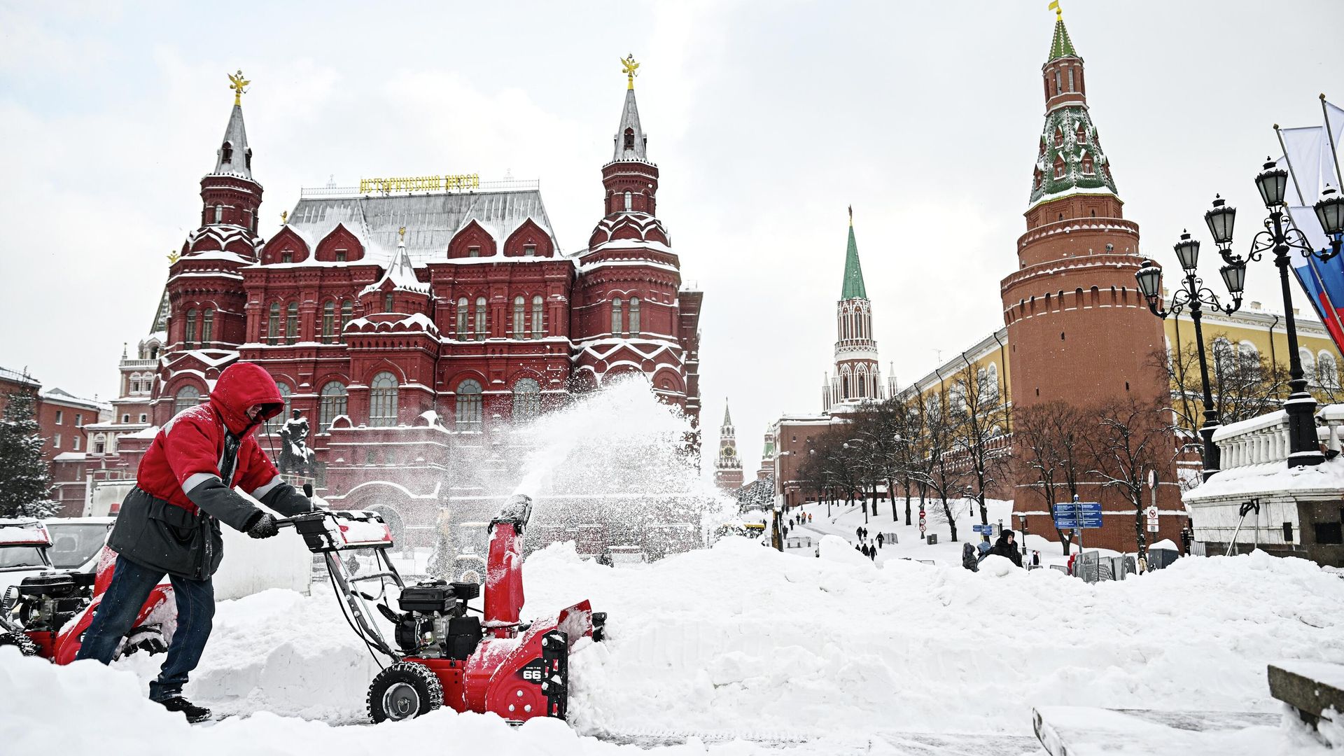 Снег в Москве Снег в Москве - РИА Новости, 1920, 20.02.2026