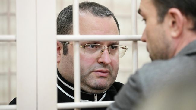 Бывший глава Корпорации развития Курской области Владимир Лукин в зале Ленинского районного суда Курска. 20 февраля 2026 года