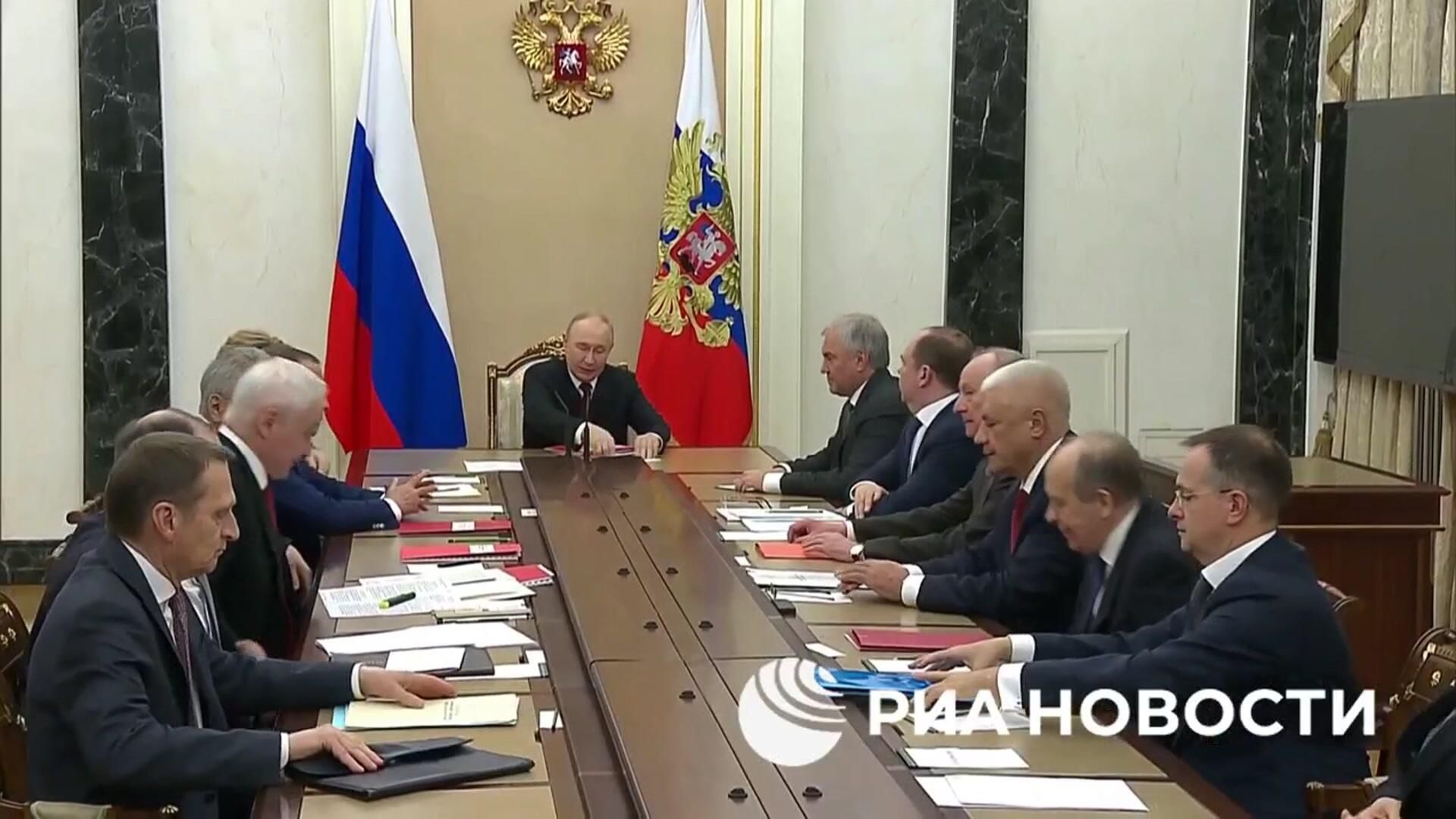 Путин на совещании с постоянными членами Совбеза - РИА Новости, 1920, 20.02.2026