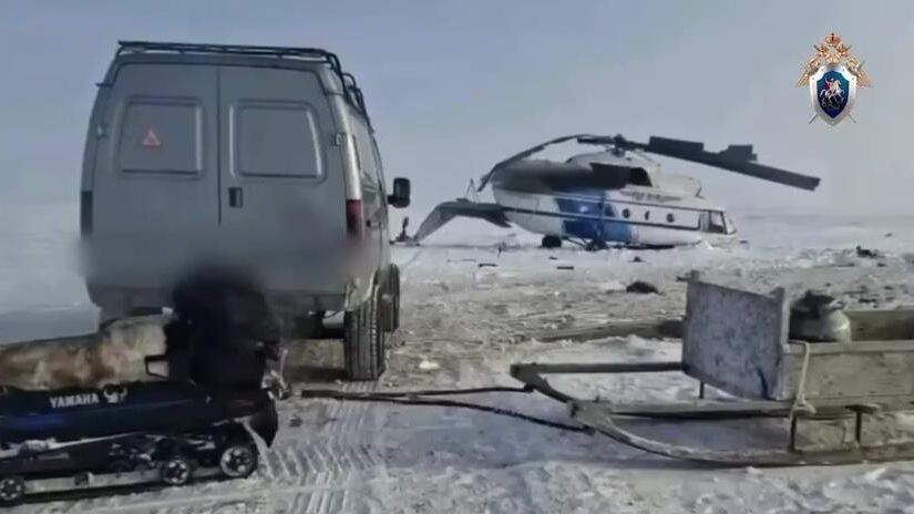 Вертолет Ми-8, совершивший жесткую посадку в Ямало-Ненецком автономном округе Вертолет Ми-8, совершивший жесткую посадку в Ямало-Ненецком автономном округе - РИА Новости, 1920, 21.02.2026