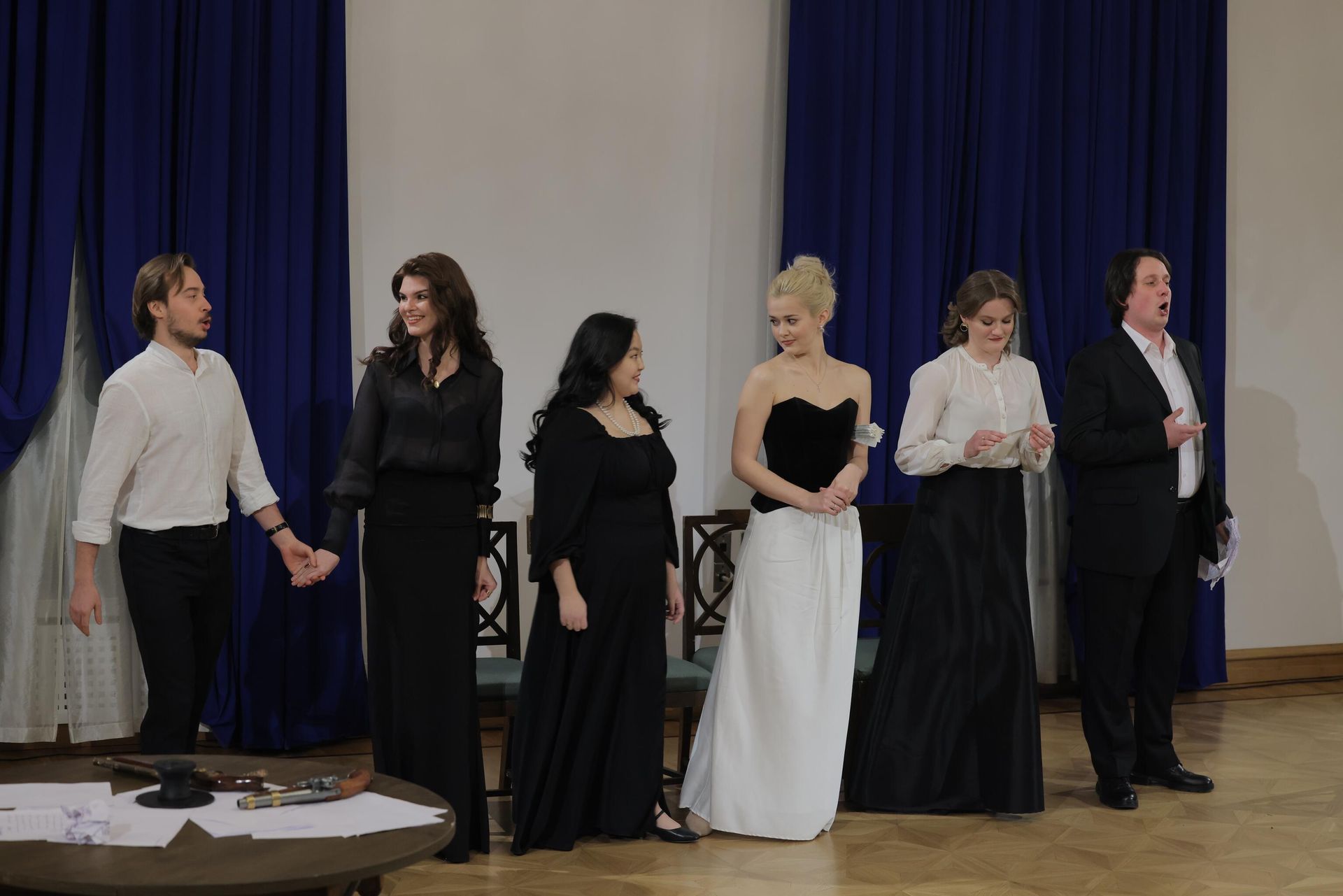 Борис Рябухин, Анастасия Ваганова, Карина Ховалыг, Алена Тульникова, Мария Самусева, Федор Дементьев Борис Рябухин, Анастасия Ваганова, Карина Ховалыг, Алена Тульникова, Мария Самусева, Федор Дементьев - РИА Новости, 1920, 26.02.2026