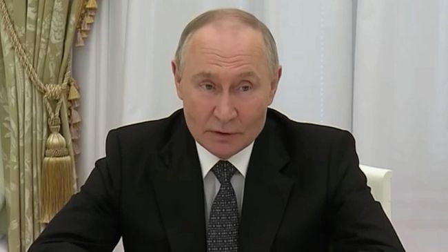 Встреча Путина с вдовами героически погибших российских спецназовцев