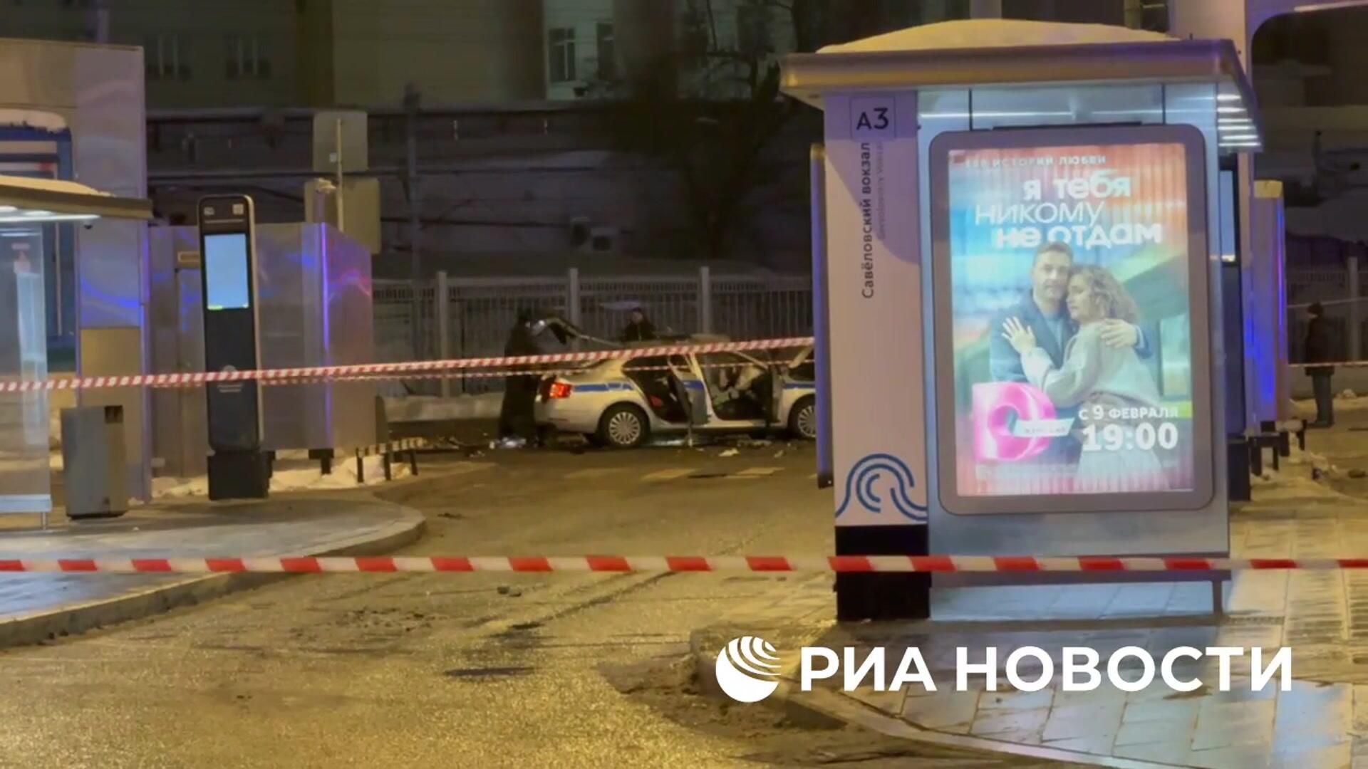 Ситуация у площади Савеловского вокзала в Москве, где прогремел взрыв Ситуация у площади Савеловского вокзала в Москве, где прогремел взрыв - РИА Новости, 1920, 24.02.2026