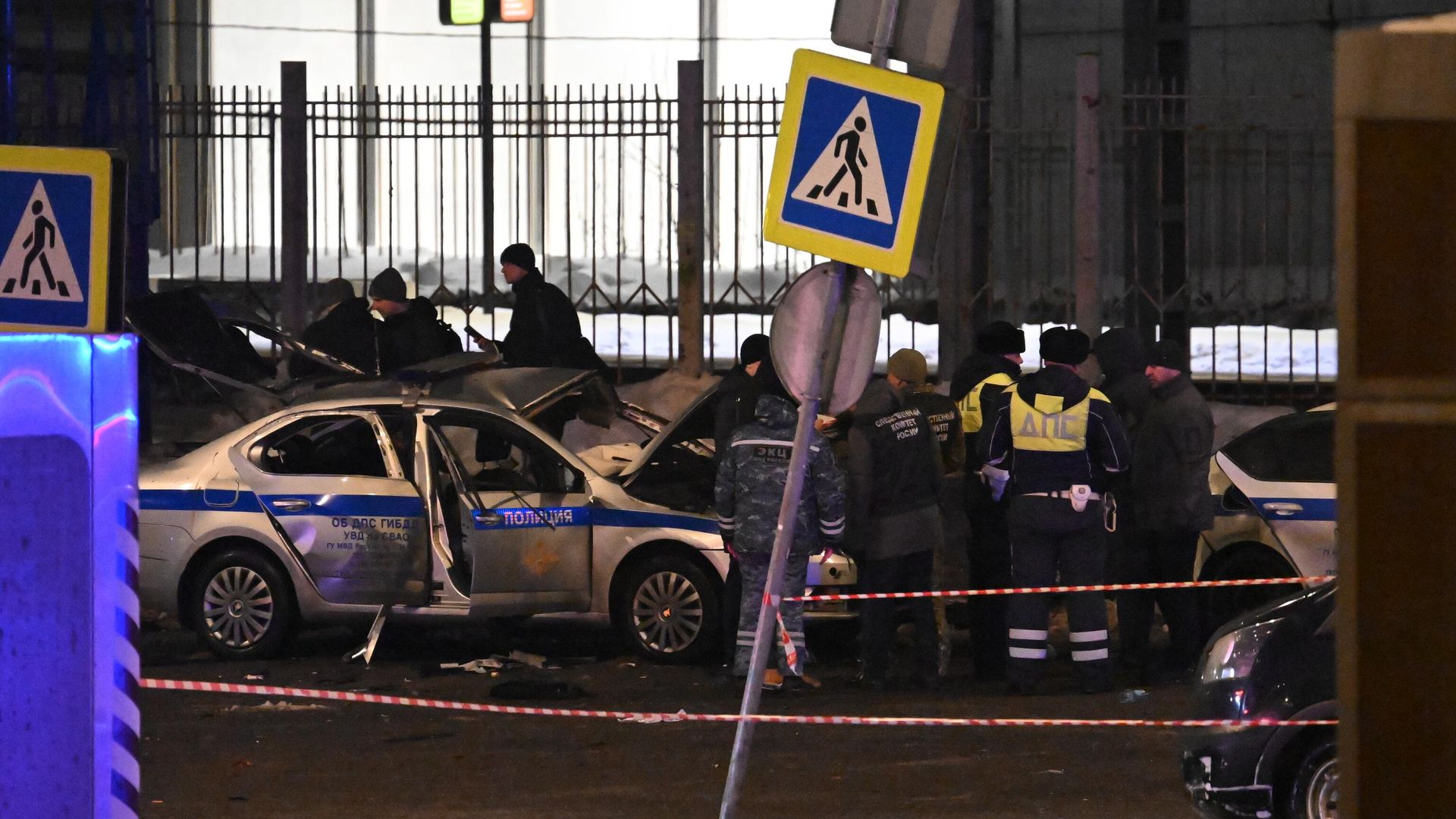 Взрыв автомобиля на площади Савеловского вокзала Взрыв автомобиля на площади Савеловского вокзала - РИА Новости, 1920, 24.02.2026