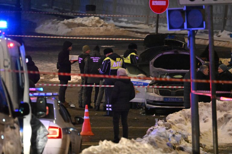 Взрыв автомобиля на площади Савеловского вокзала
