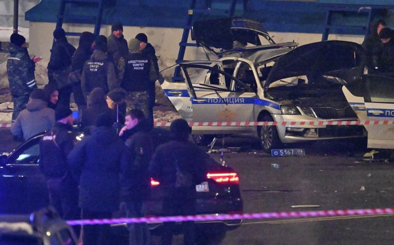 Взрыв автомобиля на площади Савеловского вокзала