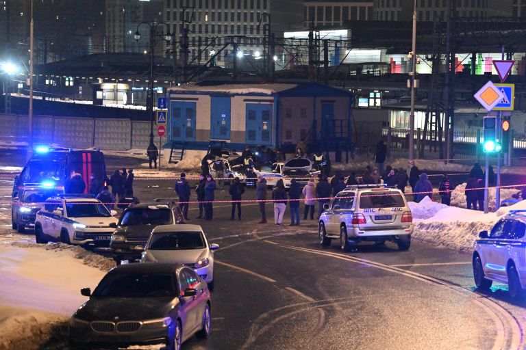 Взрыв автомобиля на площади Савеловского вокзала
