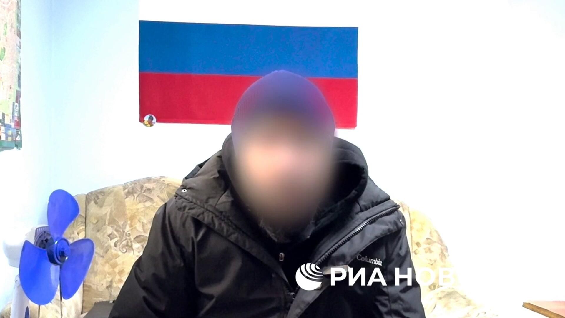 Задержание и допрос украинского шпиона в Запорожье Задержание и допрос украинского шпиона в Запорожье - РИА Новости, 1920, 26.02.2026