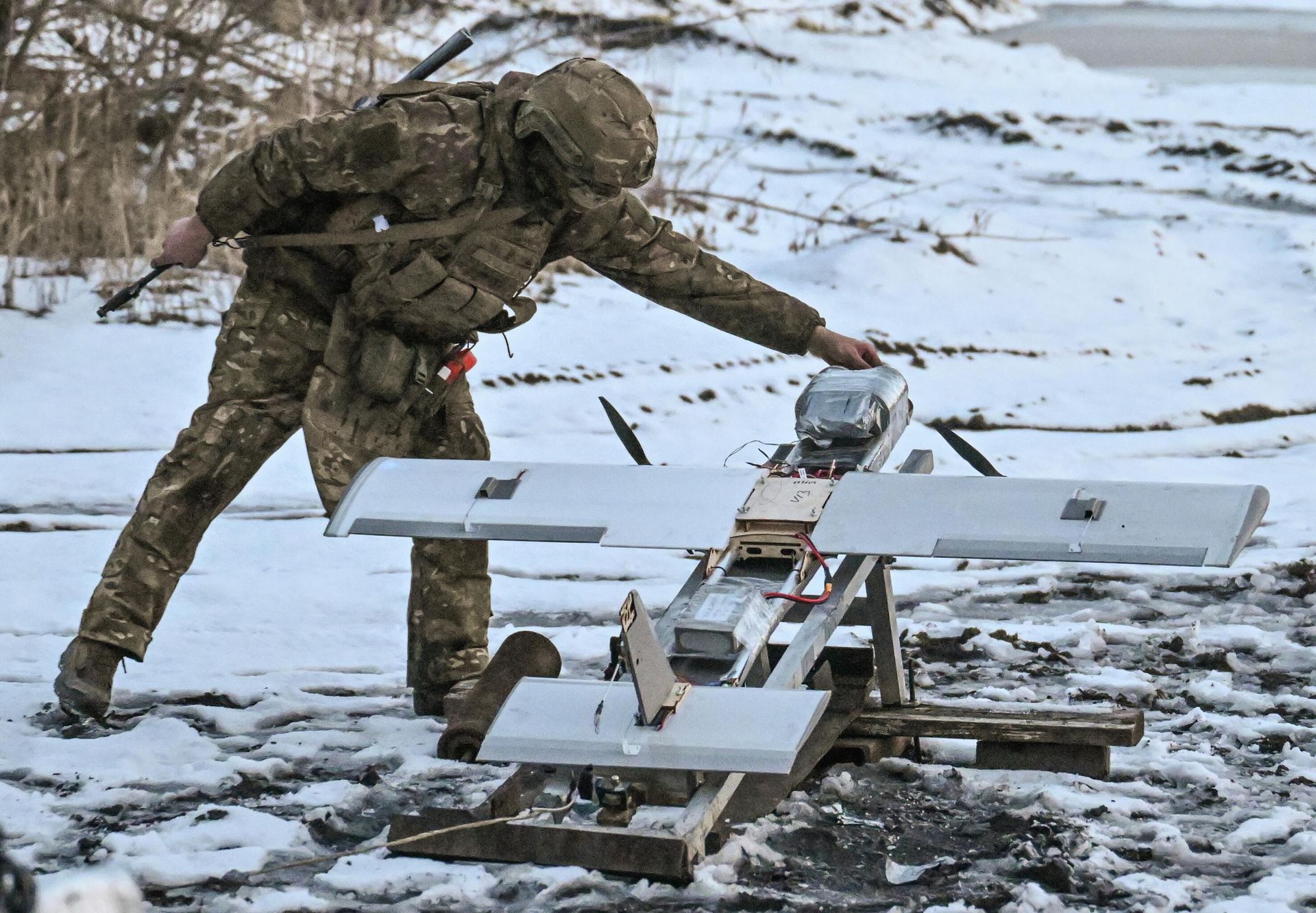 Боевая работа расчета БПЛА Молния-2 Боевая работа расчета БПЛА Молния-2 - РИА Новости, 1920, 27.02.2026