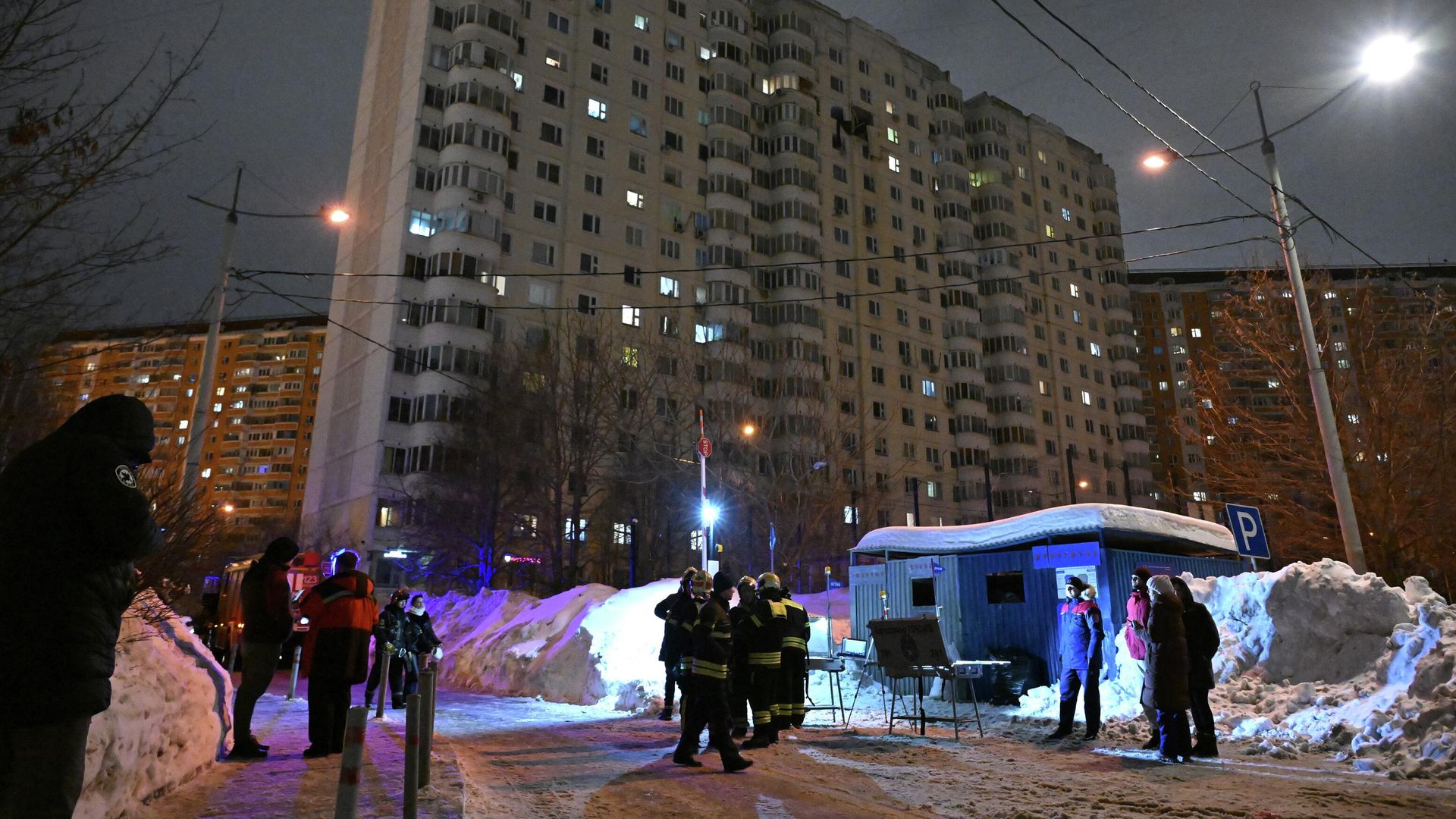 Обстановка на месте взрыва в жилом доме на улице Кадырова на юге Москвы Обстановка на месте взрыва в жилом доме на улице Кадырова на юге Москвы - РИА Новости, 1920, 27.02.2026