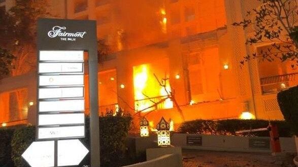 Последствия падения обломков ракета на жилой район в Дубае Последствия падения обломков ракета на жилой район в Дубае - РИА Новости, 1920, 01.03.2026