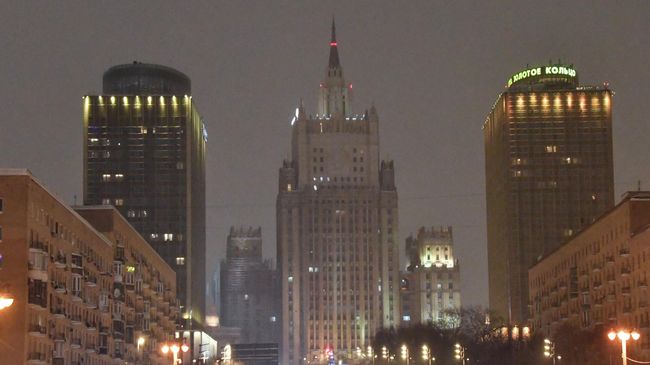 Здание Министерства иностранных дел РФ в Москве.