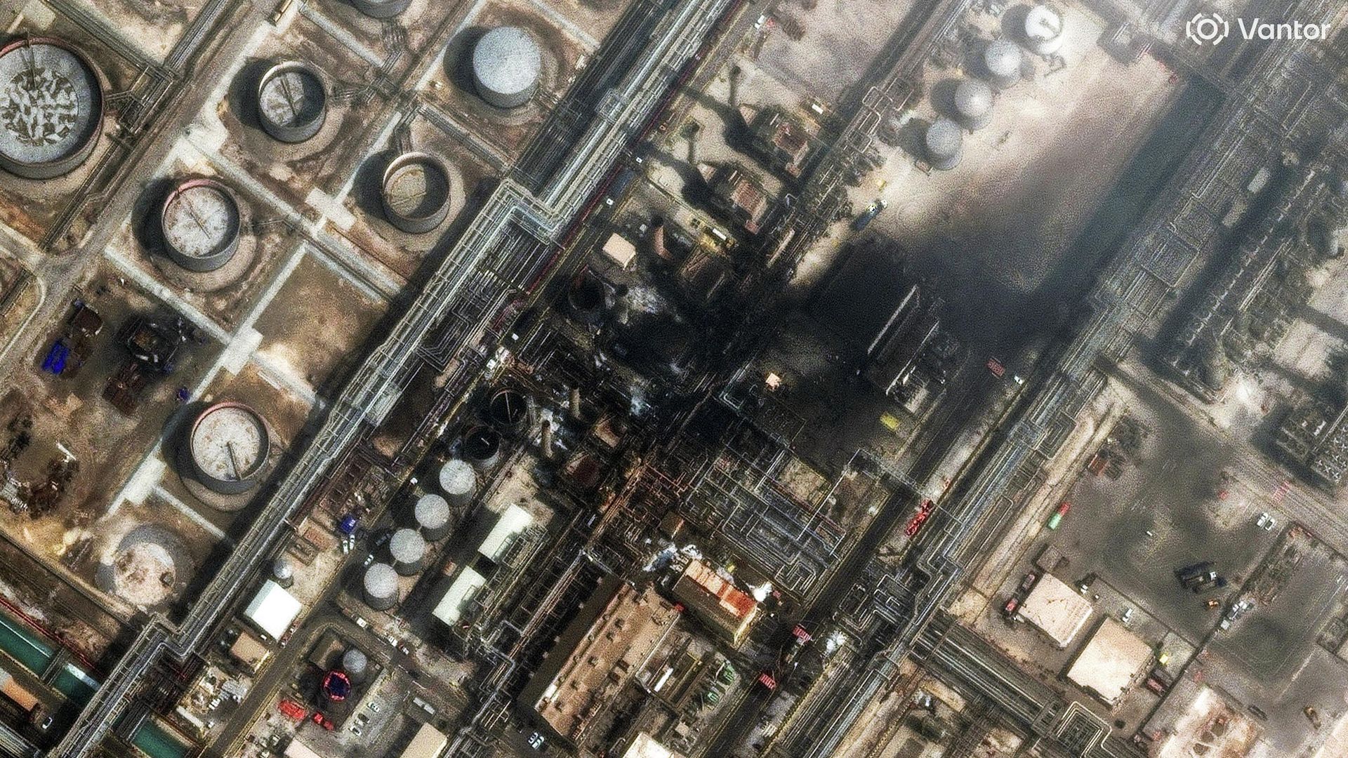 Последствия атаки НПЗ Saudi Aramco Последствия атаки НПЗ Saudi Aramco - РИА Новости, 1920, 02.03.2026