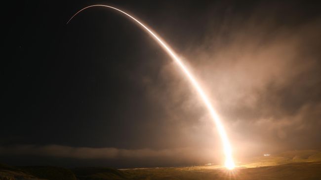 Испытательный пуск невооруженной межконтинентальной баллистической ракеты Minuteman III