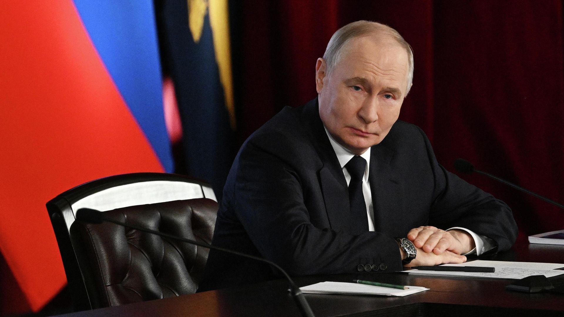 Президент РФ Владимир Путин на ежегодном расширенном заседании коллегии Министерства внутренних дел РФ - РИА Новости, 1920, 04.03.2026