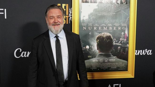 Рассел Кроу на премьере фильма Нюрнберг в рамках фестиваля AFI FEST 2025 в Голливуде