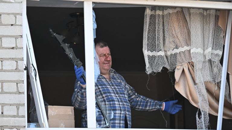 Последствия ракетного удара ВСУ по Брянску Последствия ракетного удара ВСУ по Брянску