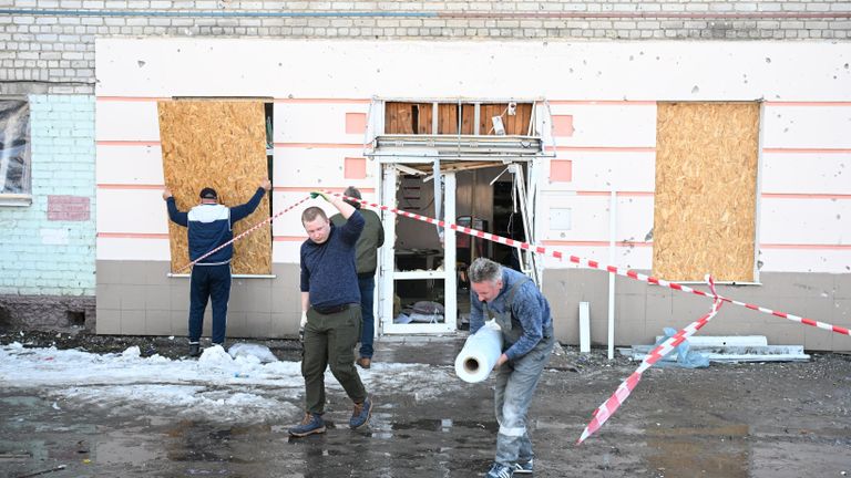 Последствия ракетного удара ВСУ по Брянску Последствия ракетного удара ВСУ по Брянску