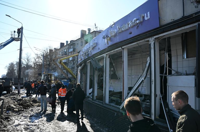 Последствия ракетного удара ВСУ по Брянску Последствия ракетного удара ВСУ по Брянску
