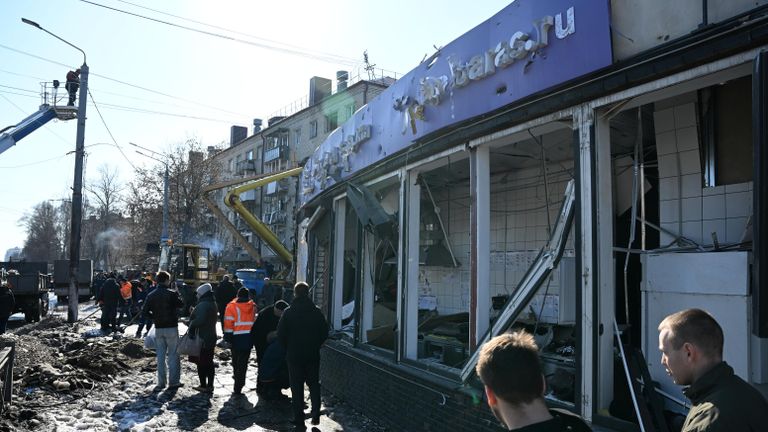 Последствия ракетного удара ВСУ по Брянску Последствия ракетного удара ВСУ по Брянску