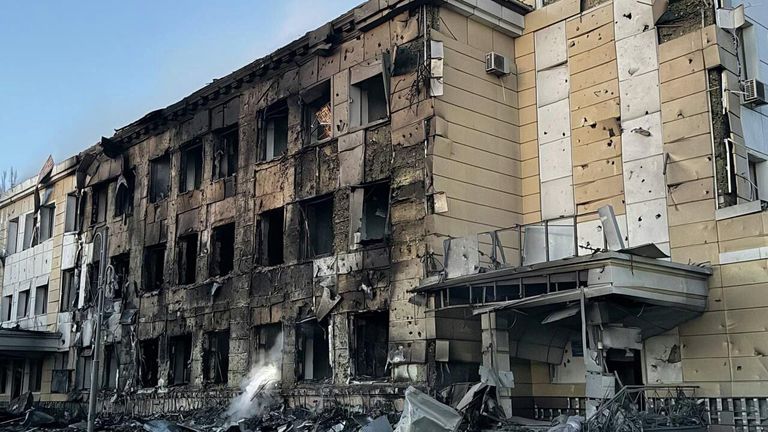 Последствия удара ВСУ по медучреждению в ДНР Последствия удара ВСУ по медучреждению в ДНР