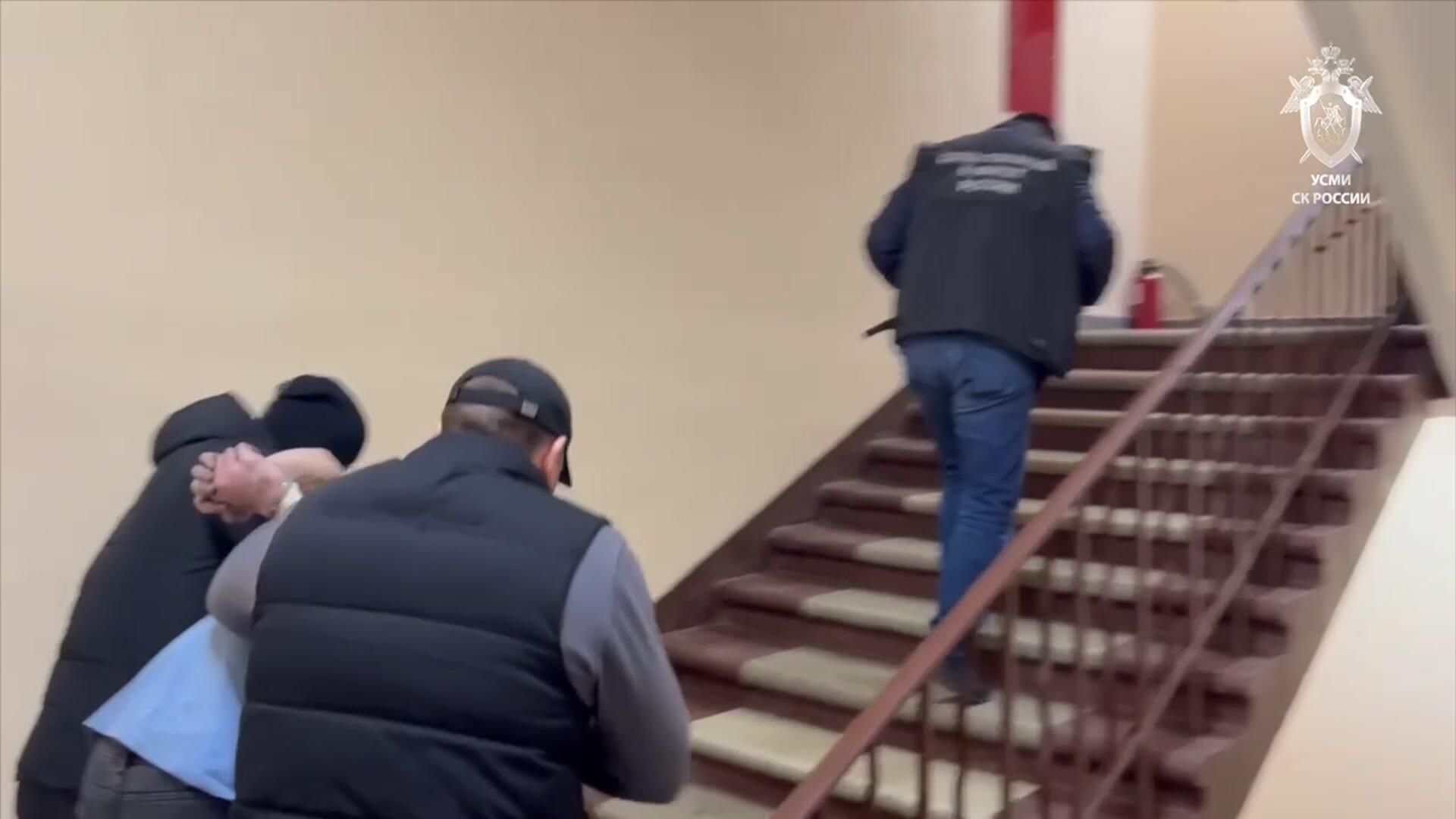Обвиняемый в убийстве женщины на северо-западе Москвы на допросе Обвиняемый в убийстве женщины на северо-западе Москвы на допросе - РИА Новости, 1920, 15.03.2026
