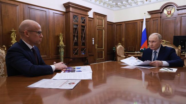 Путин на встрече с главой Удмуртии