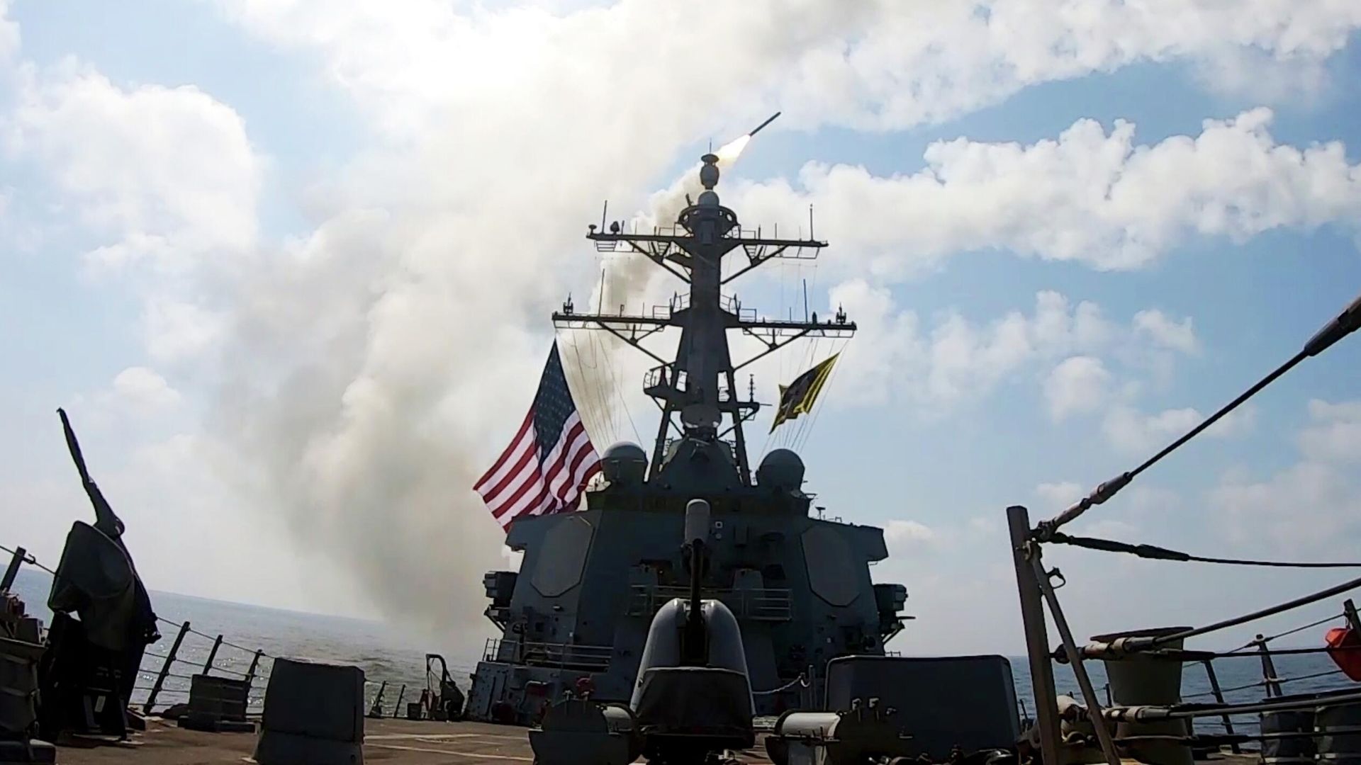 Запуск ракеты с борта корабля ВМС США в рамках операции Эпическая ярость Запуск ракеты с борта корабля ВМС США в рамках операции Эпическая ярость - РИА Новости, 1920, 08.06.2026