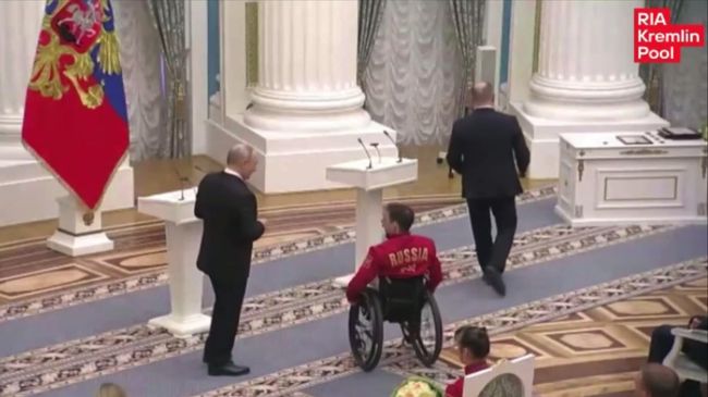 Встреча Путина и двукратного паралимпийского чемпиона Ивана Голубкова