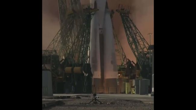Взлет ракеты Союз-2.1а