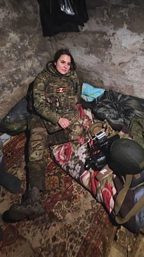 Анна Прокофьева на позициях в Курской области Анна Прокофьева на позициях в Курской области
