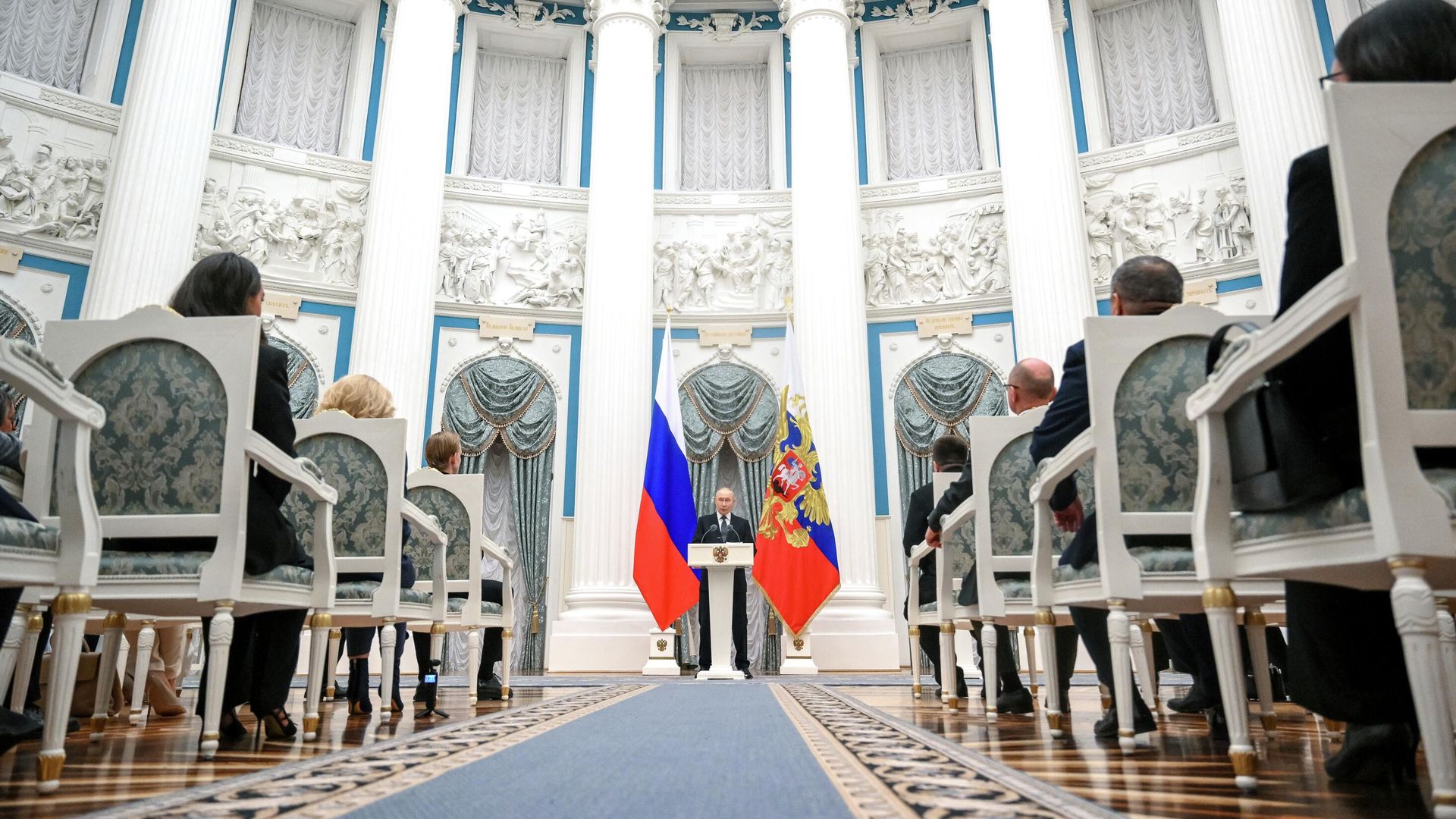 Президент России Владимир Путин на церемонии вручения премий для молодых деятелей культуры Президент России Владимир Путин на церемонии вручения премий для молодых деятелей культуры - РИА Новости, 1920, 25.03.2026