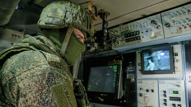 Боевая работа расчета зенитно-ракетного комплекса Тор-М2