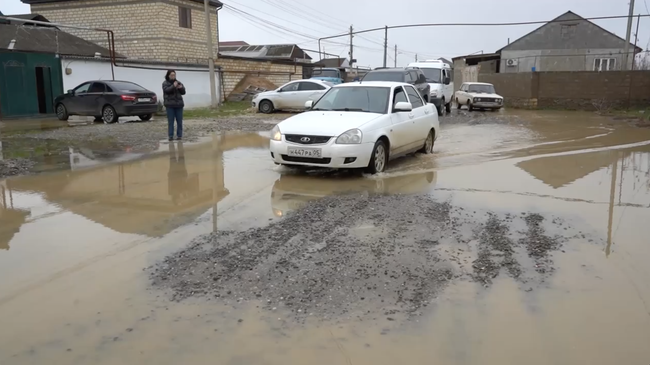 Последствия подтопления в городе Дагестанские Огни