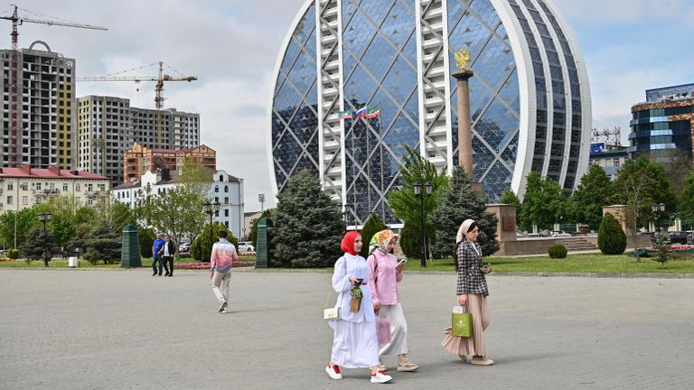 Жилой комплекс Шайба на улице Лорсанова в Грозном Жилой комплекс Шайба на улице Лорсанова в Грозном