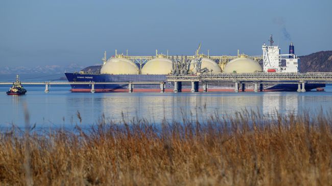 Танкер-газовоз Cygnus Passage в Корсаковском районе Сахалина