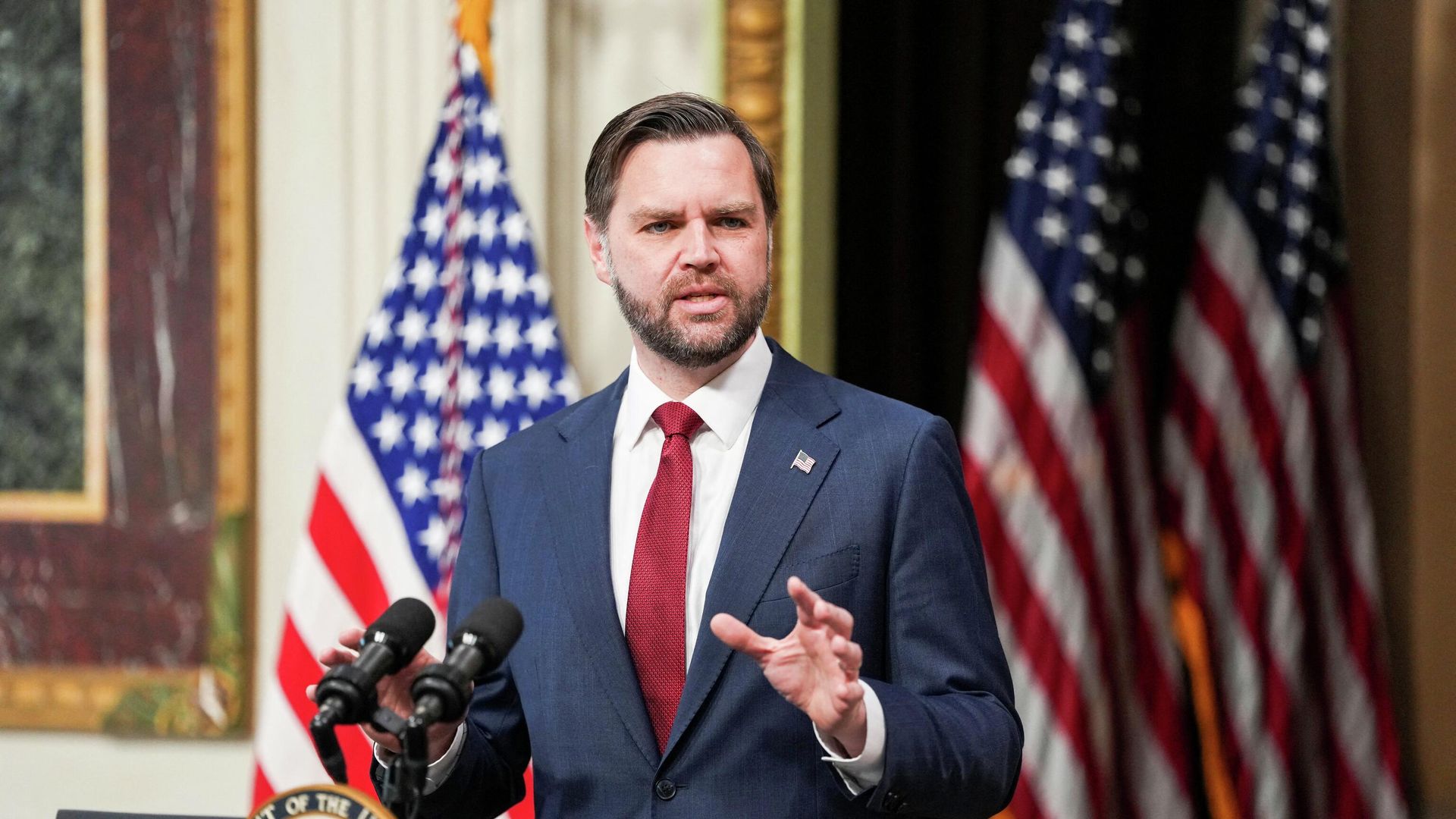 Вице-президент США Джей Ди Вэнс Вице-президент США Джей Ди Вэнс - РИА Новости, 1920, 21.04.2026