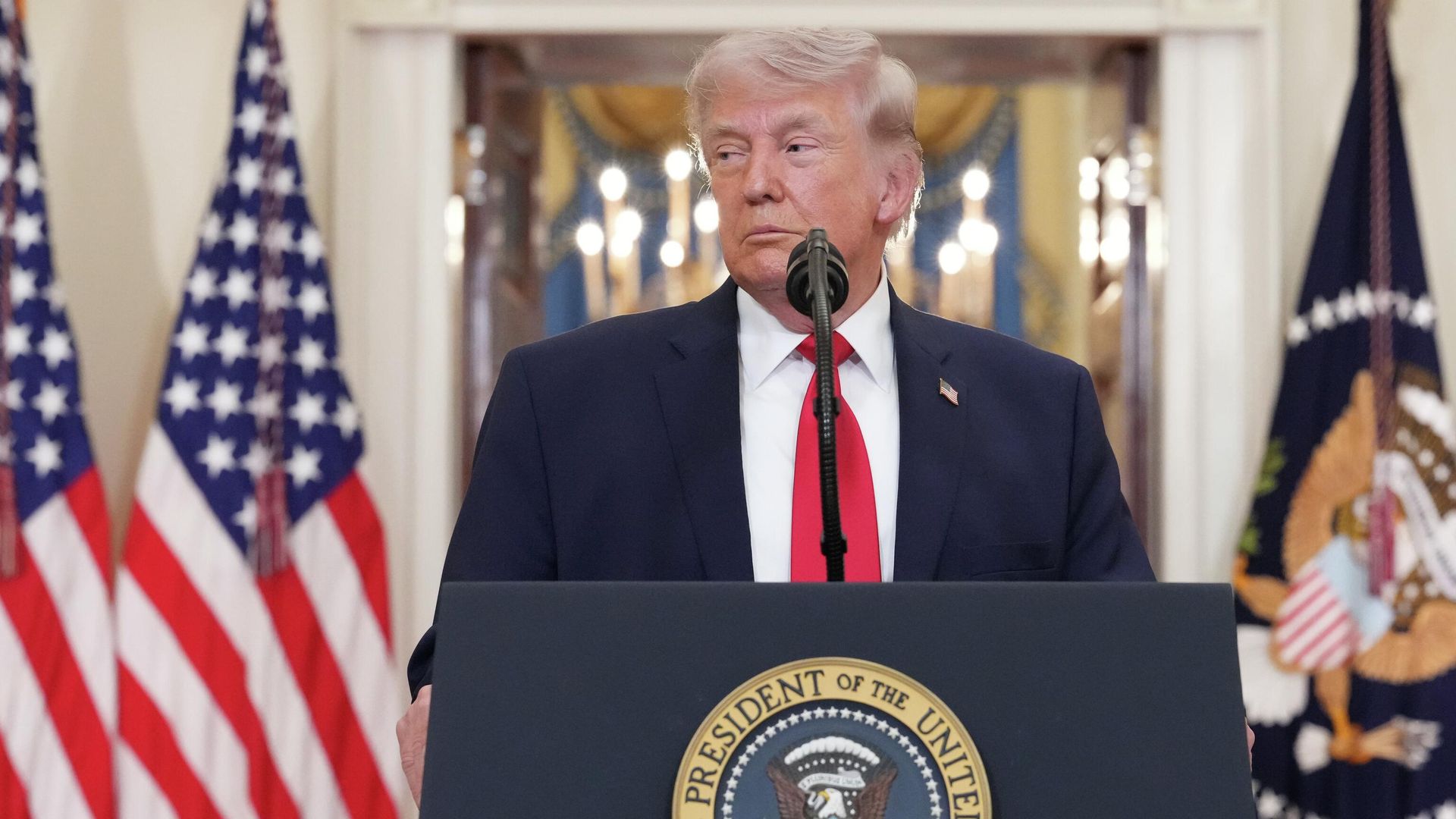 Президент США Дональд Трамп во время обращения к нации Президент США Дональд Трамп во время обращения к нации - РИА Новости, 1920, 02.04.2026