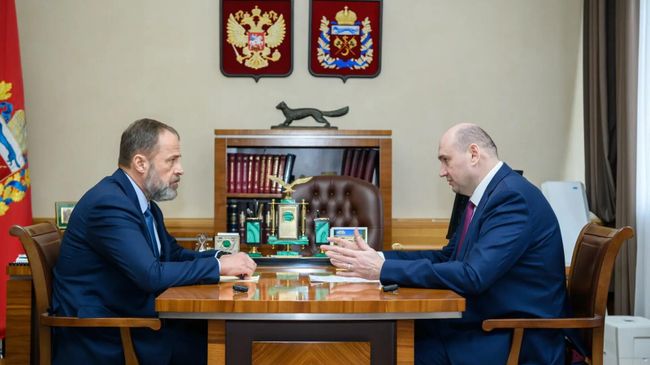 Полномочный представитель президента РФ в Приволжском федеральном округе Игорь Комаров провел встречу с губернатором Оренбургской области Евгением Солнцевым