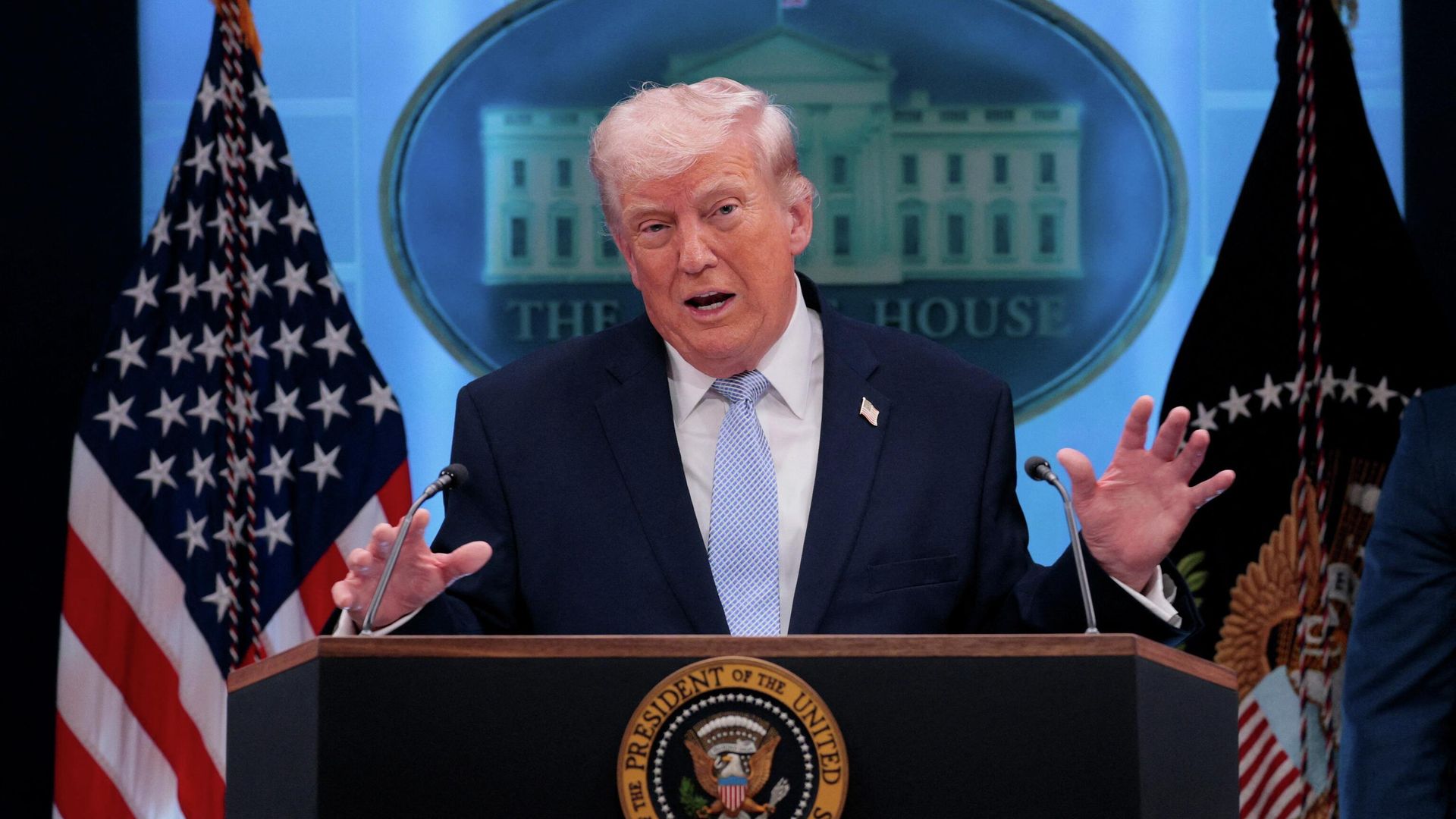 Президент США Дональд Трамп на пресс-конференции в Белом доме - РИА Новости, 1920, 09.04.2026